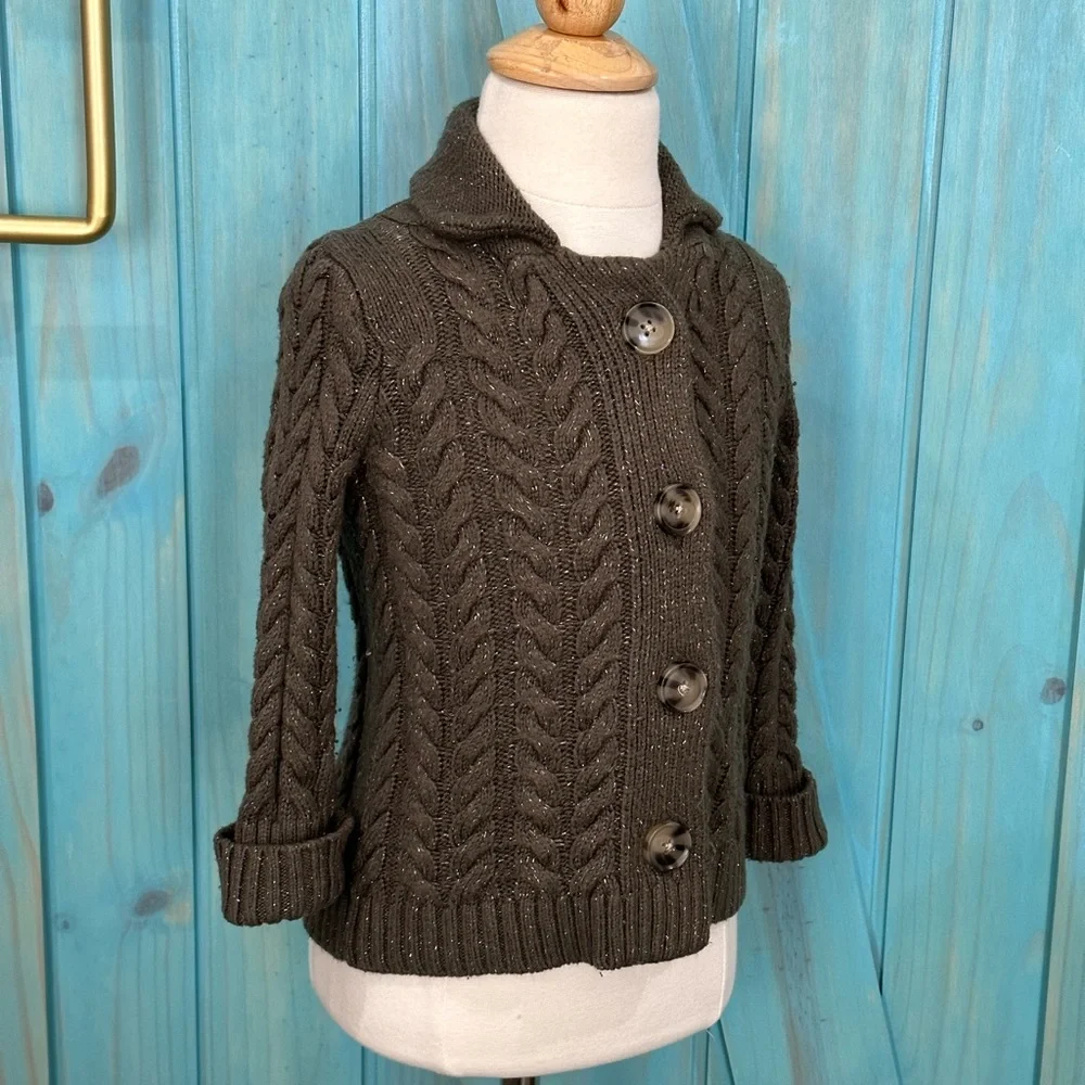 Oshkosh Boy’s Olive Green Cardigan Sweater- 2T